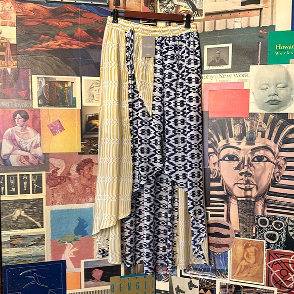 Anthropologie Bent Stripes Asymmetric Skirt by Funktional LARGE - Picture 6 of 12